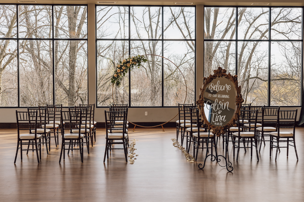 light and airy wedding venue